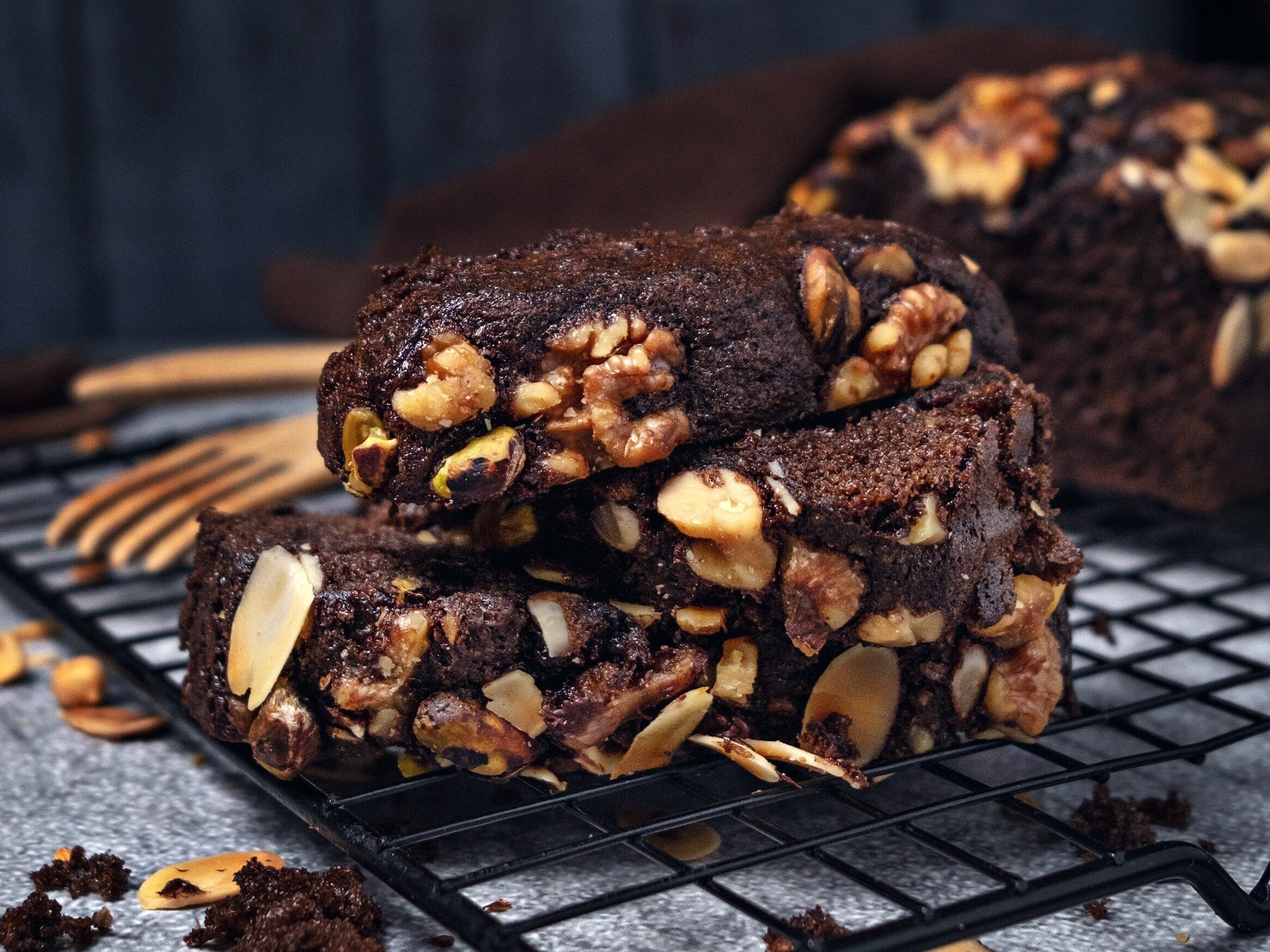 Healthy Chocolate Protein Banana Bread